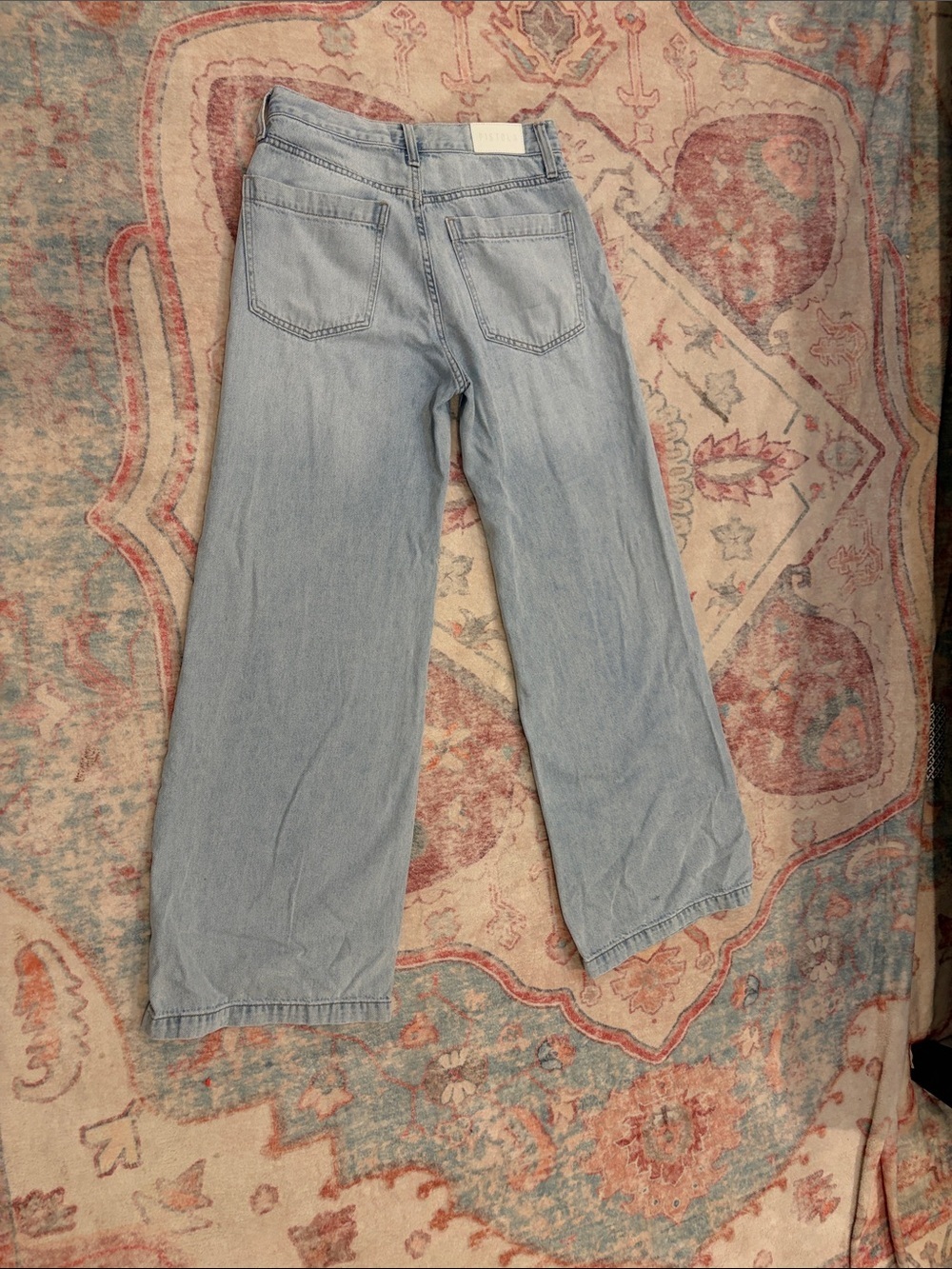 Pistola Sky Blue Wide Leg Jeans - Picture 5 of 6